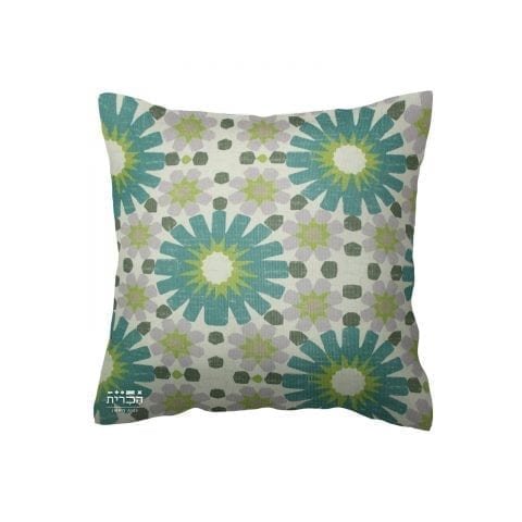 כרית נוי צורת כוכבים בטורקיז