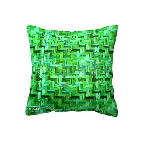 כרית נוי ירוקים טבעיים