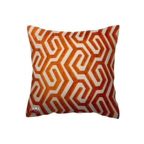 כרית צורות בכתום