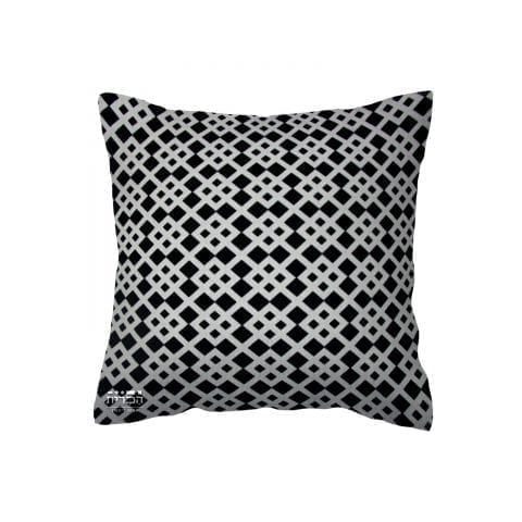 כרית גאומטרית בשחור לבן