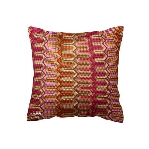 כרית צורות מסולסלון בגוונים חמים