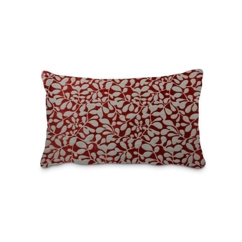 כרית נוי עלים אדומים