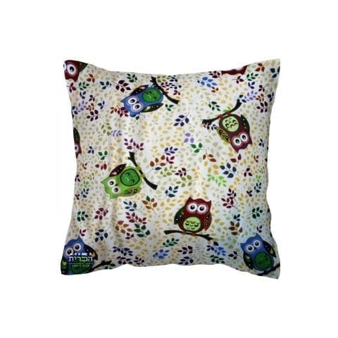 כרית ינשופים ועלים