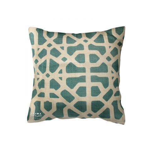 כרית צורות בגוון טורקיז