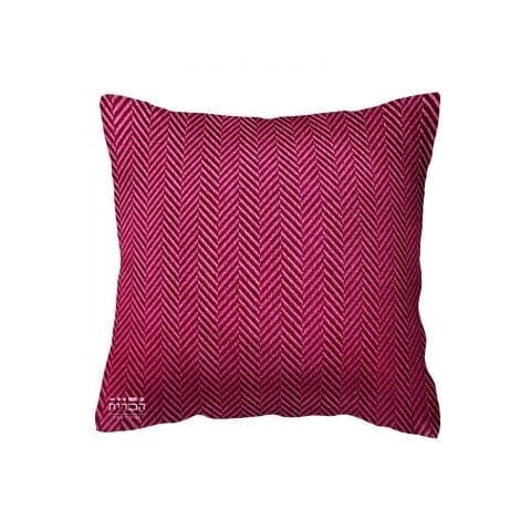 כרית זיגזג בסגול וורוד