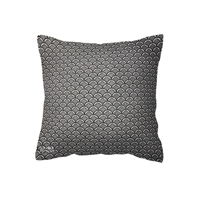 כרית עיגולים אפורים