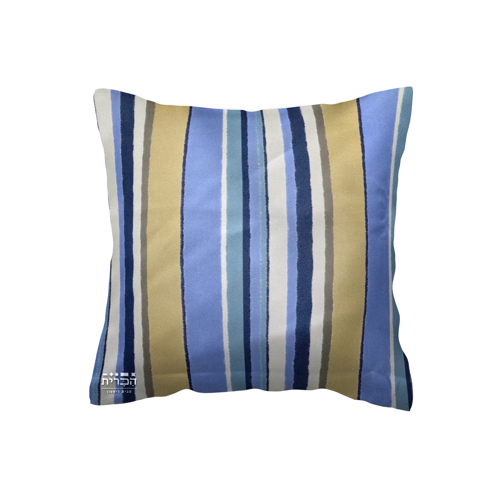 כרית פסים כחולים כרית נוי פסים כחולים